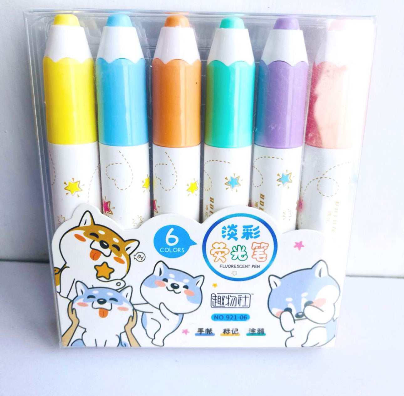 High lighter Set of 6 Colors For Kids