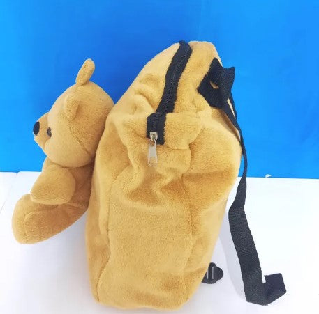 Kids Shoulder Bag Bear - High Quality- Golden Brown