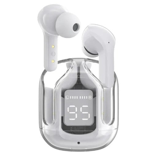 Air 31 Ear Buds with Crystal Transparent Case Type Charging Bluetooth 5.3 wireless | NEW MODEL