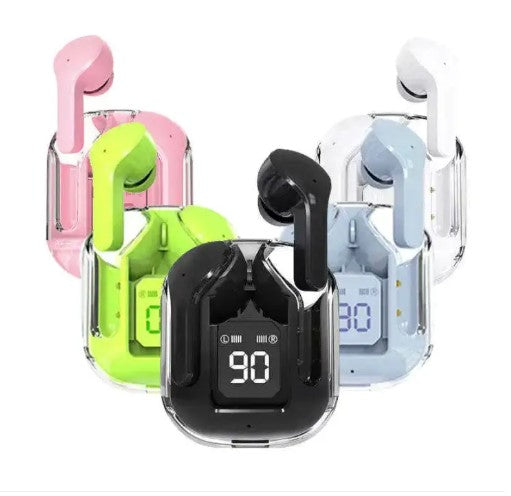 Air 31 Ear Buds with Crystal Transparent Case Type Charging Bluetooth 5.3 wireless | NEW MODEL