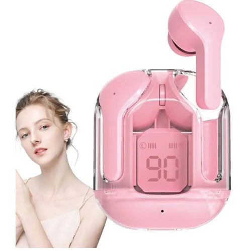 Air 31 Ear Buds with Crystal Transparent Case Type Charging Bluetooth 5.3 wireless | NEW MODEL