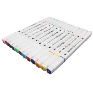 Art Markers 18 Pcs High Quality Double Sided Color Markers Set , 210-18